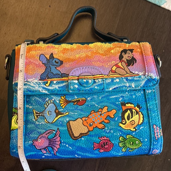 Lilo and Stitch Inspired Custom Purse. 1 size. Hand Painted by Me. One of a kind - Picture 9 of 14